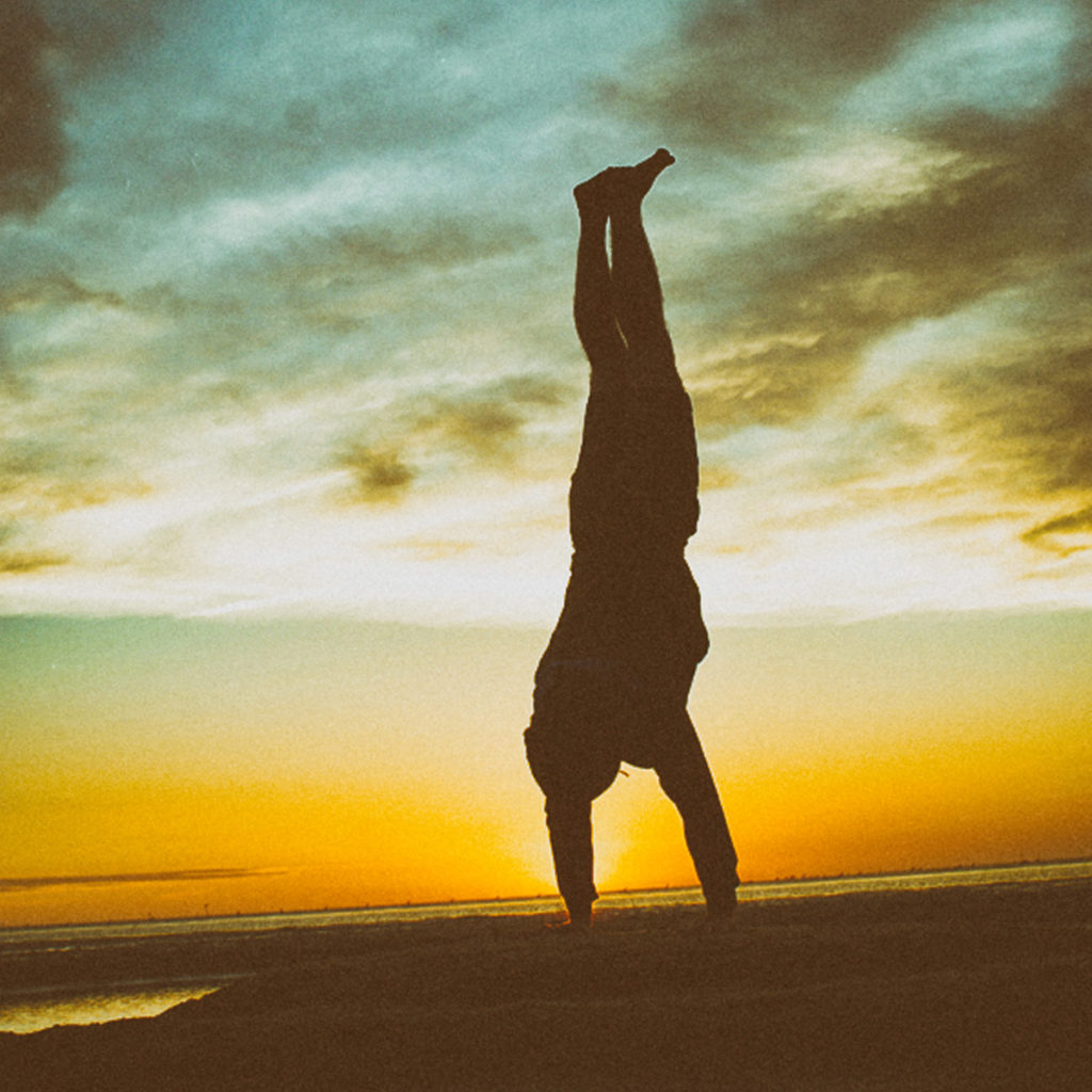Handstand on the Beach
